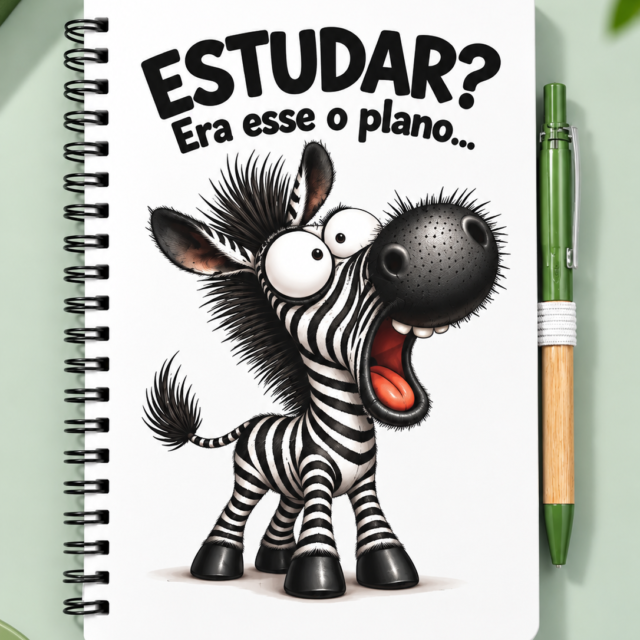 Caderno + caneta