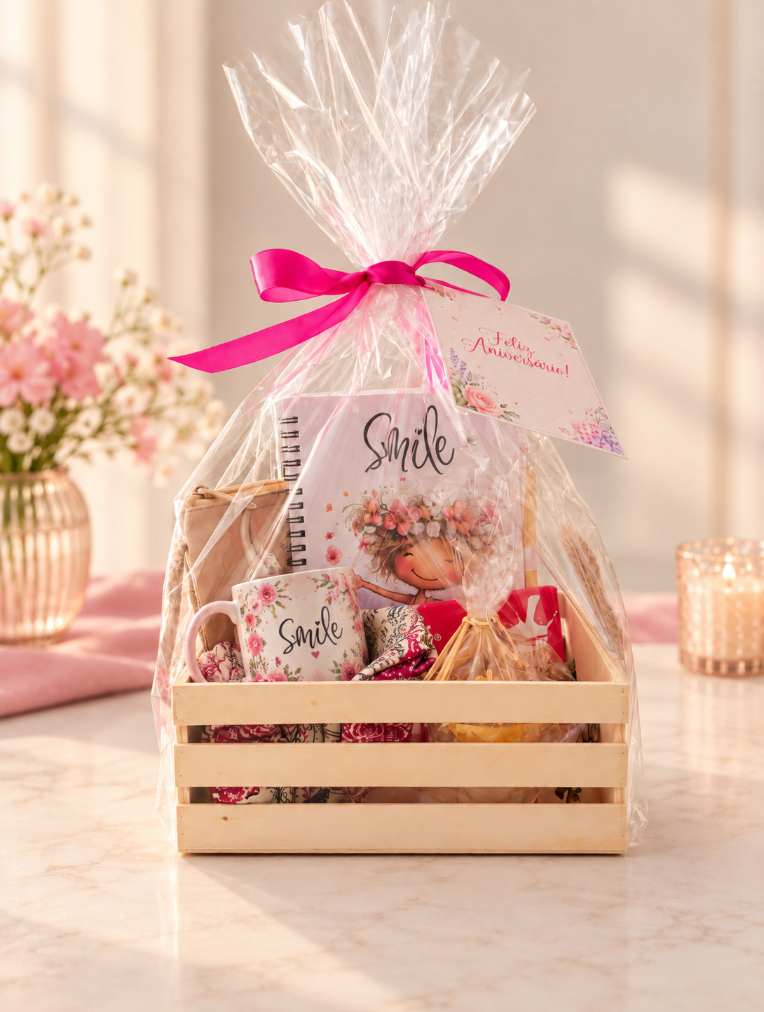 Cabaz de presente personalizado